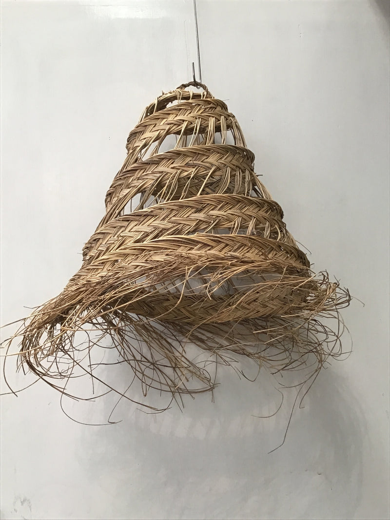 Hand woven open weave conical lampshade HWLS015