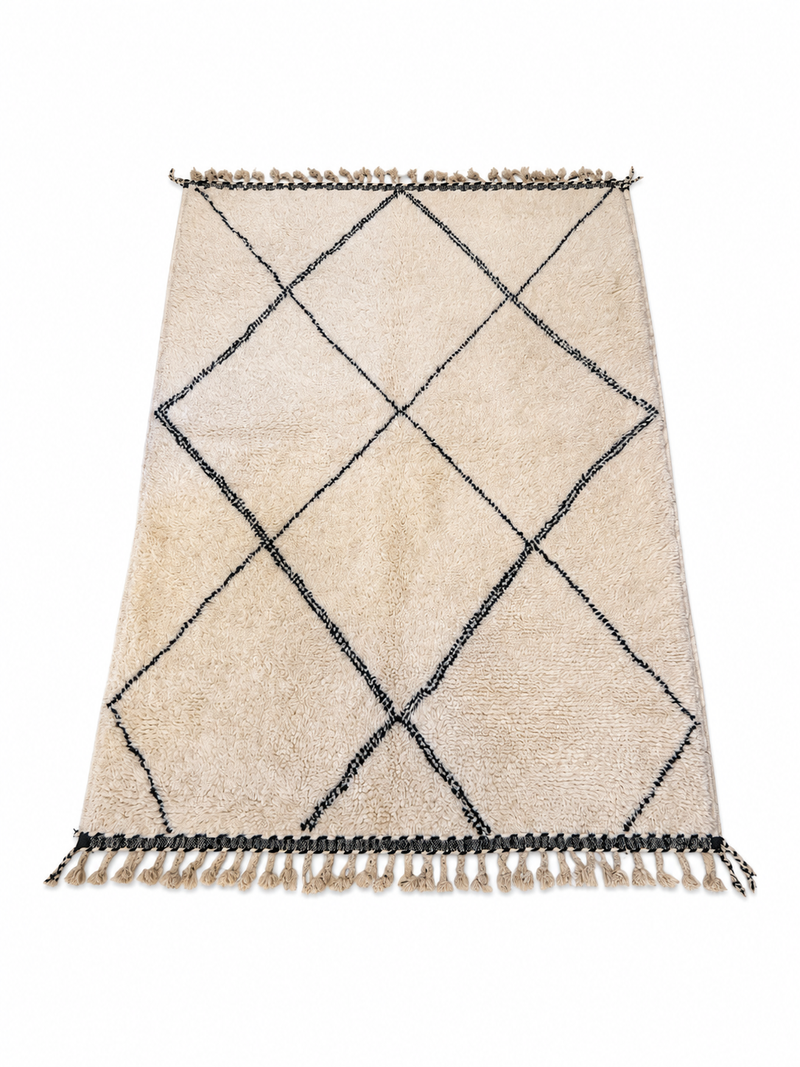 "Black Diamonds" Beni Ourain Rug RUBO091