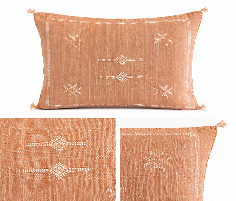 Moroccan Cactus Silk Cushion CUCS143