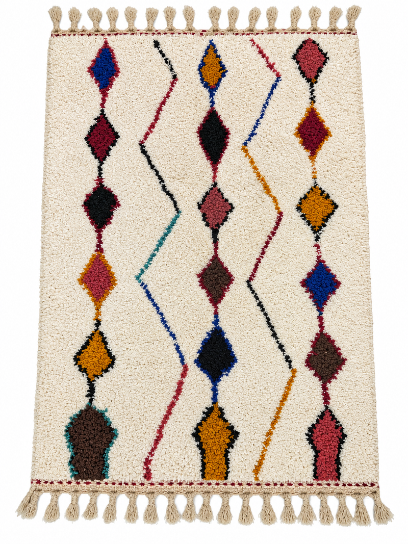 "Garlands Forever" Contemporary Beni Ourain Rug RUB095