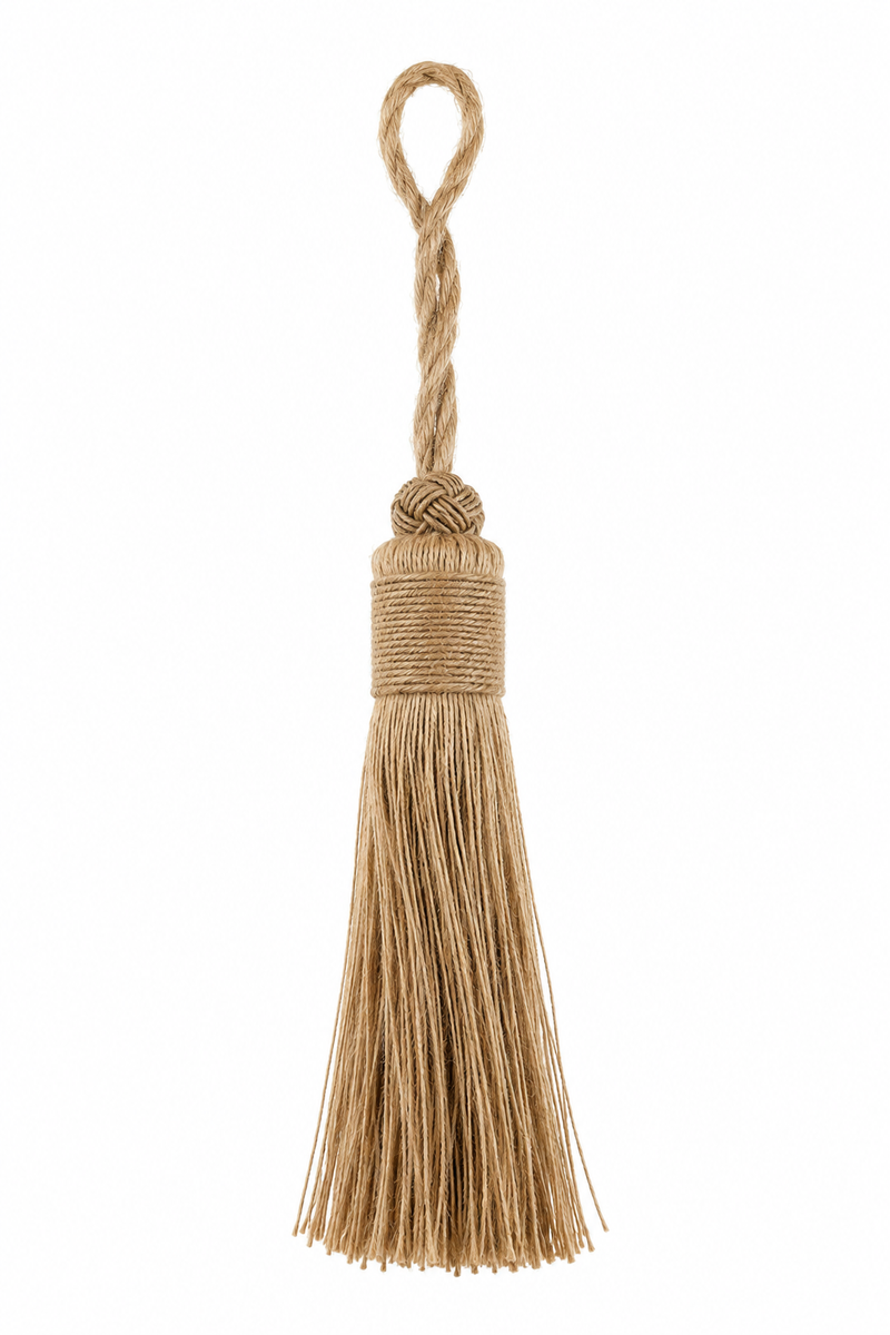 Medium Jute Curtain Tieback Tassels HWTA011