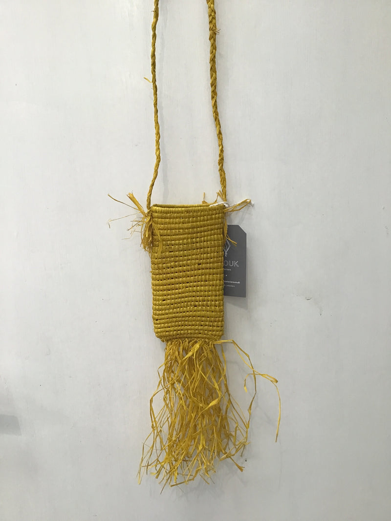 Hand Woven Raffia Pouch/Glasses Case HWBK022Y