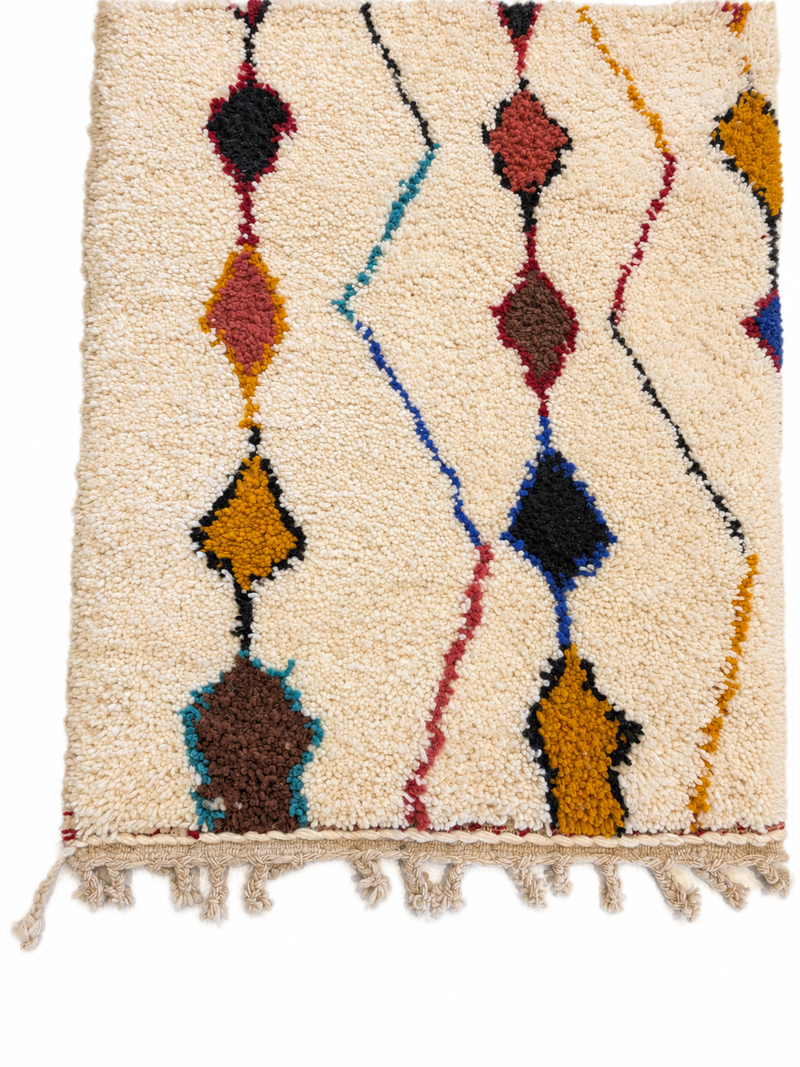 "Garlands Forever" Contemporary Beni Ourain Rug RUB095