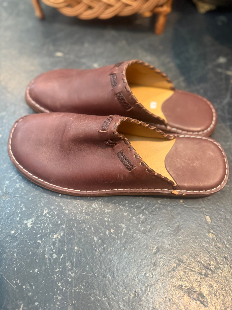 Slipper Shoes Dark Brown SP004