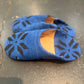 Slipper Shoes Blue with black print SP010
