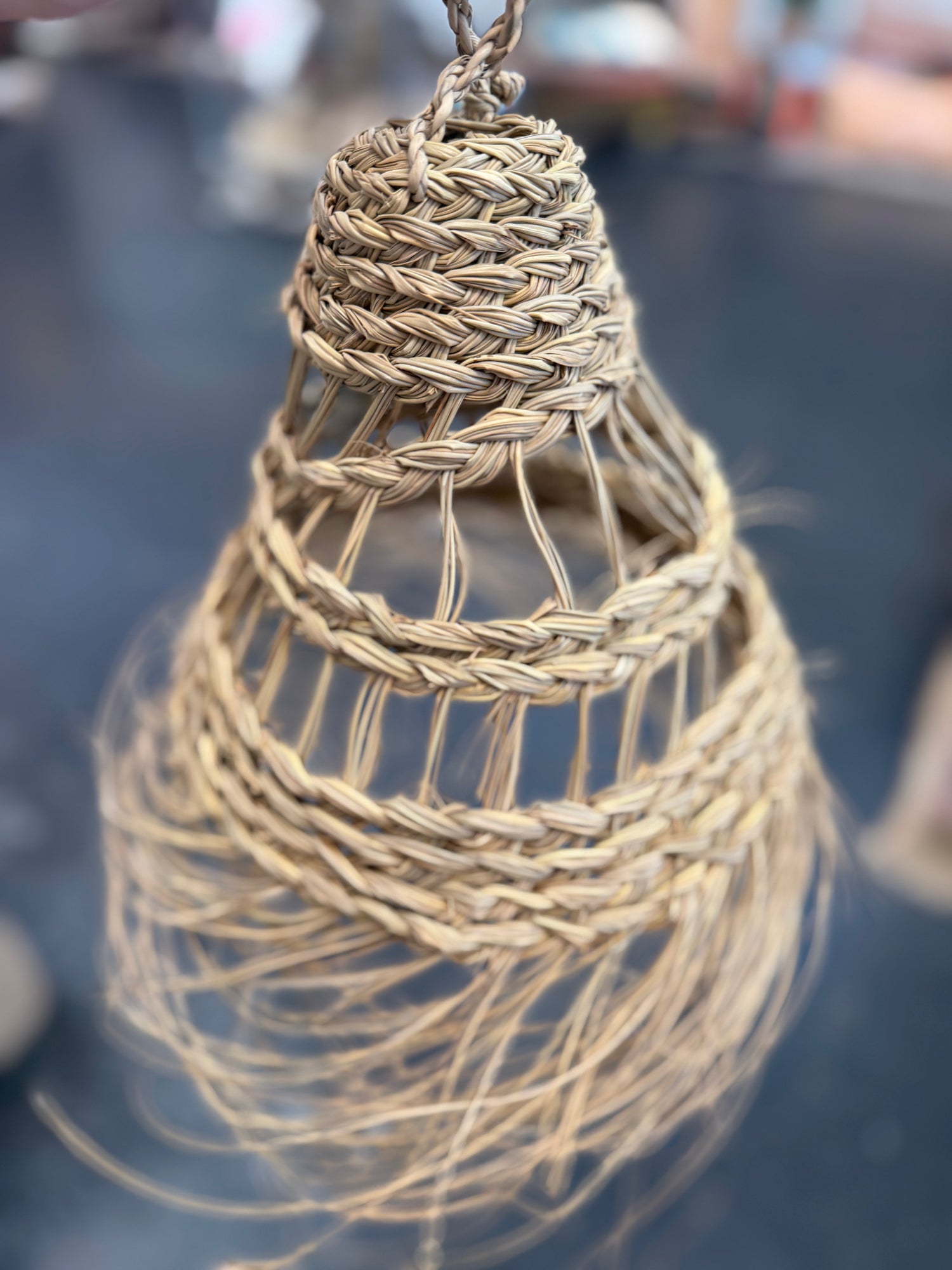 ‘Conical’ style wicker lampshade HWLS017