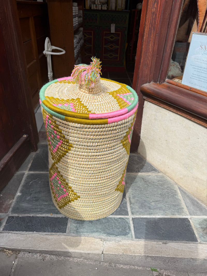 Hand Woven Laundry Basket HWBK032