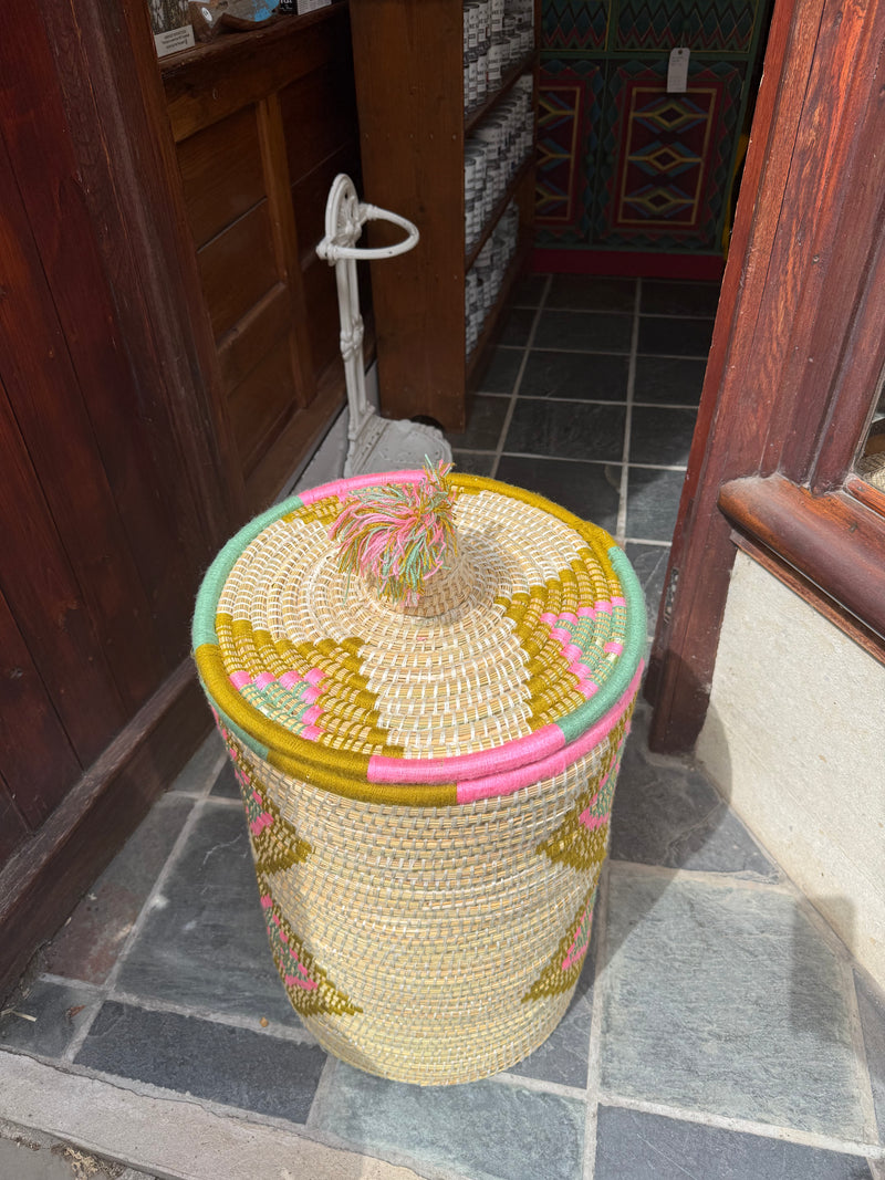 Hand Woven Laundry Basket HWBK032