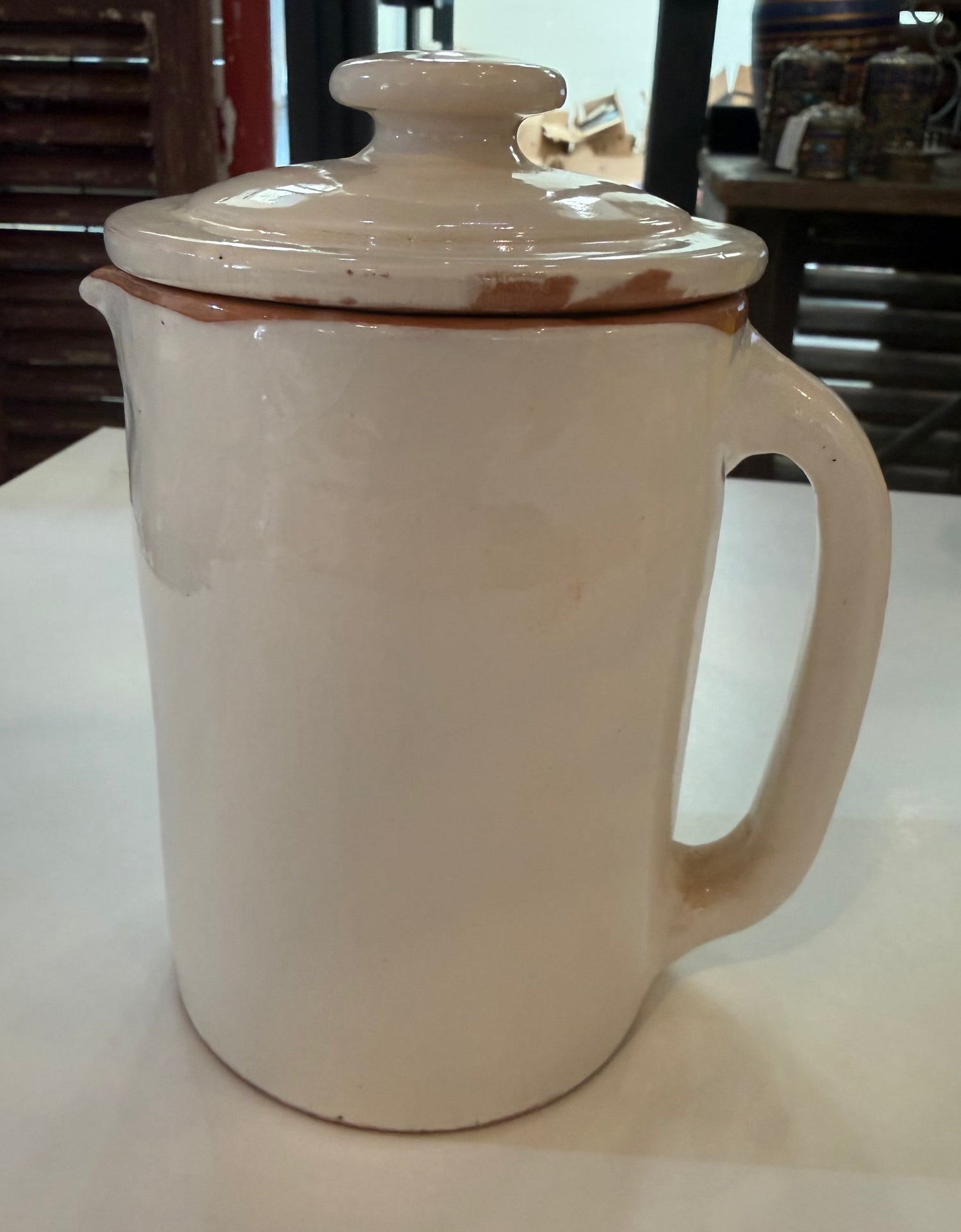 Hand-Painted Ourika Jug with Lid - JUG12