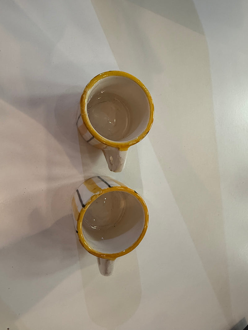 Hand-Painted Ourika Espresso Cup - PAIR - ESP11