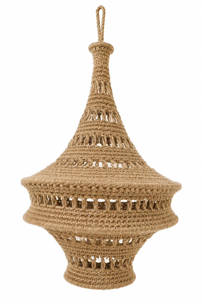 Hand Crochet Jute Lampshade - HWLS21