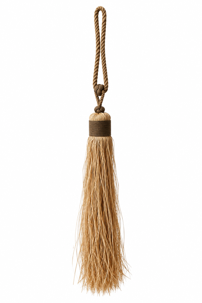 Long Jute Curtain Tieback Tassels HWTA010
