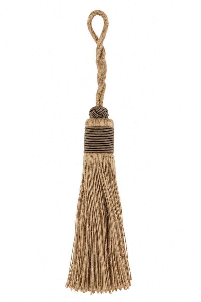 Medium Jute Curtain Tieback Tassels HWTA011