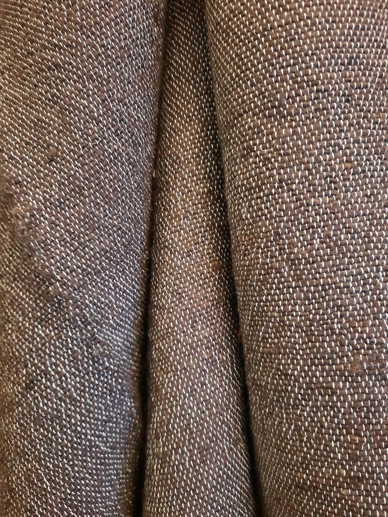 'Classic’ Pom Pom Blanket - Mocha BLPP011