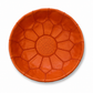 Mini Leather Pouffe - Orange POLP082