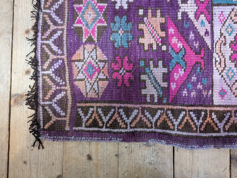 'Midnight Berries' Late 70's Boujaad Rug RUBJ001