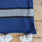 ‘Nordic Stripes’ Wool Pompom Blanket BP116