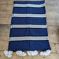 ‘Nordic Stripes’ Wool Pompom Blanket BP116