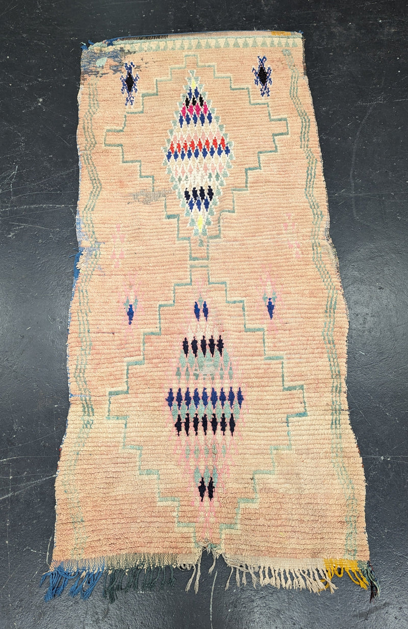 "Bustling Bazaar" Antique Azilal Rug RUAZ008