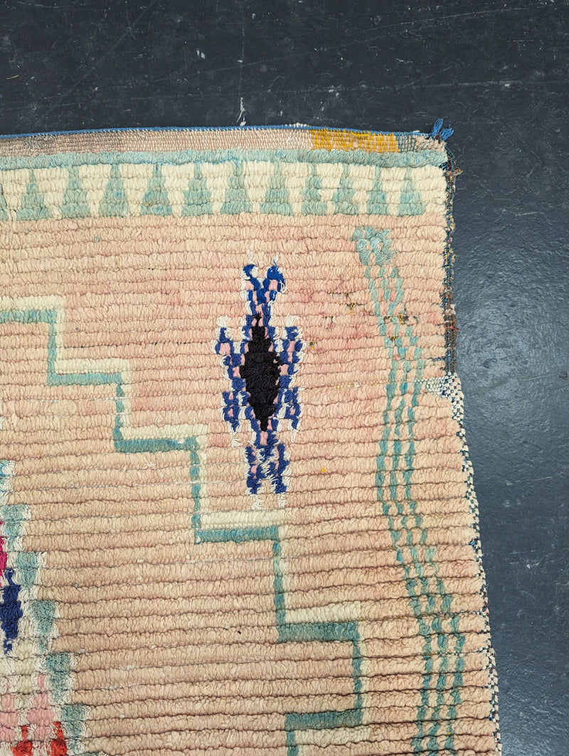 "Bustling Bazaar" Antique Azilal Rug RUAZ008