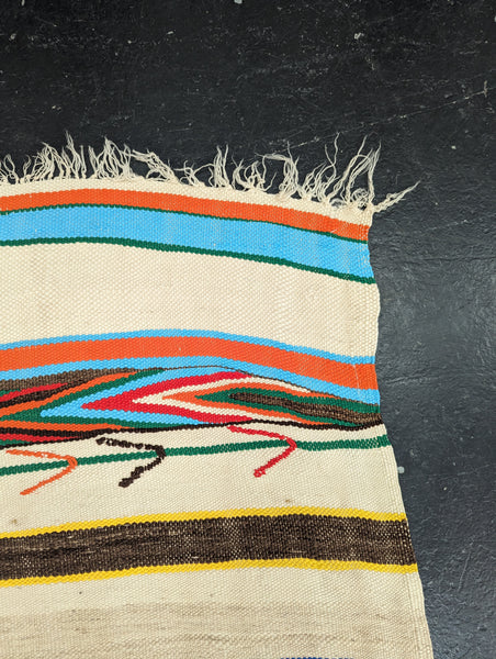 "Neon Stripes" 1970's Saharan Blanket