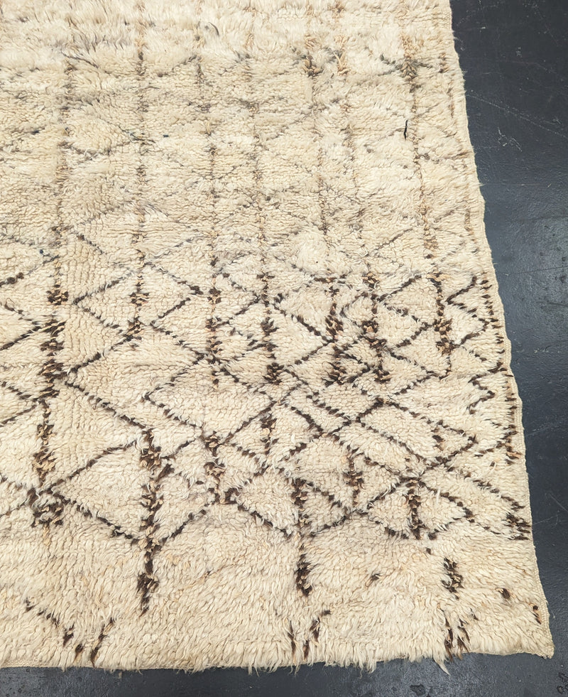 "Buttermilk" Antique Beni Ourain Rug RUBO017