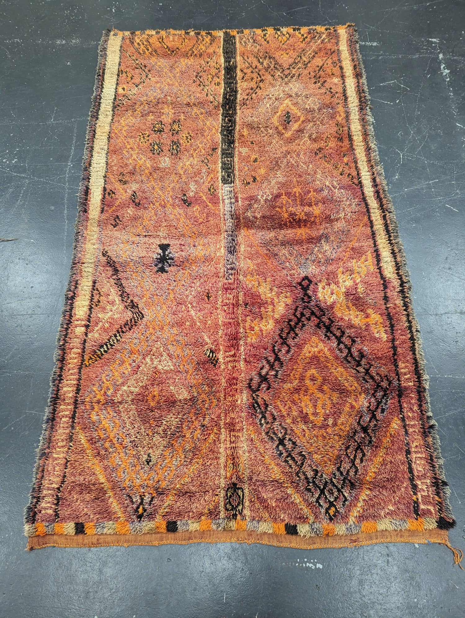 Orange Melange' - Antique Boujaad Rug