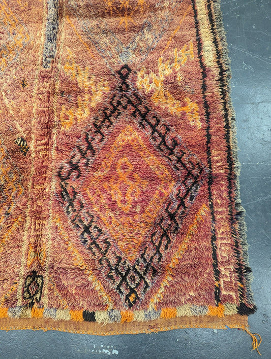 Orange Melange' - Antique Boujaad Rug