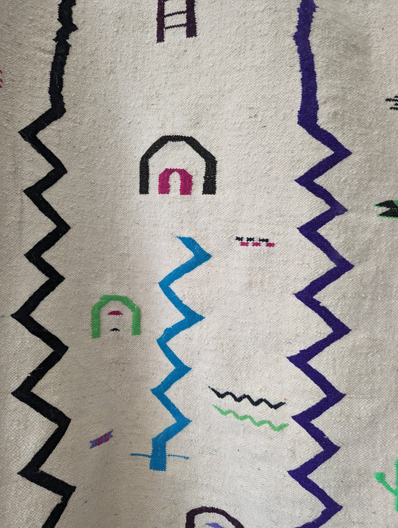 Whadzm ‘Rainbow’ flatweave kilim RUKM001