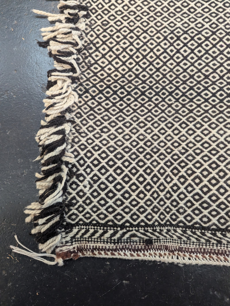 Double Reversible Contemporary Beni Ourain Kilim RUKM012