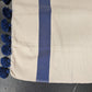 'Fez' Pompom 'Fouttas' Saharan Blue Hammam Towel - BL-HT-001