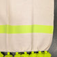 'Fez' Pompom 'Fouttas' Neon Lime Hammam Towel BLHT011