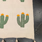 Hand Tufted Pom Pom Blanket - Cactus Flower BLPP125