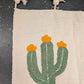 Hand Tufted Pom Pom Blanket - Cactus Flower BLPP125