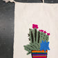 Hand Tufted Pom Pom Blanket - Cactus Flower BLPP126