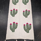 Hand Tufted Pom Pom Blanket - Cactus Flower BLPP123