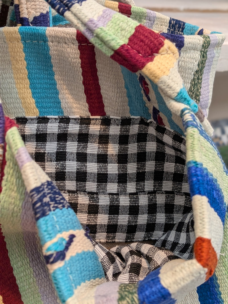 'Sea Breeze' Vintage Moroccan Picnic Blanket Shopper BAG101