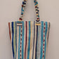 'Sea Breeze' Vintage Moroccan Picnic Blanket Shopper BAG101