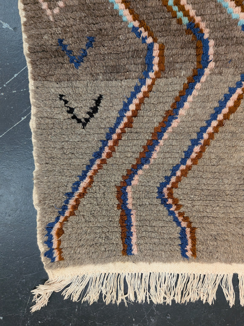 "Nostalgia" Contemporary Beni Ourain Rug RUBO077