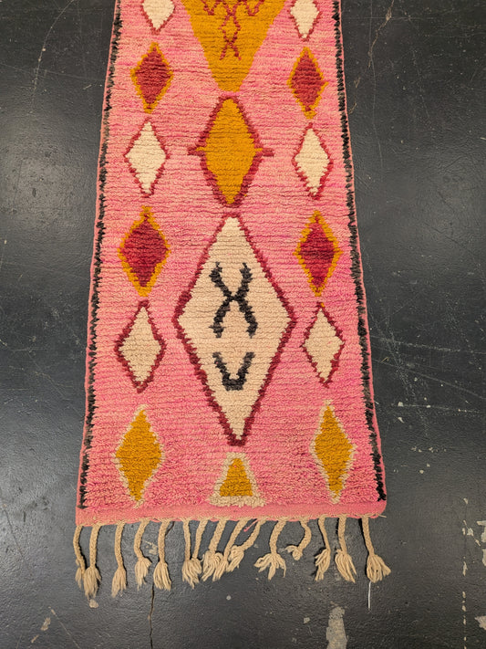 "Pink Kasbah" Vintage Azilal Runner RUAZ044