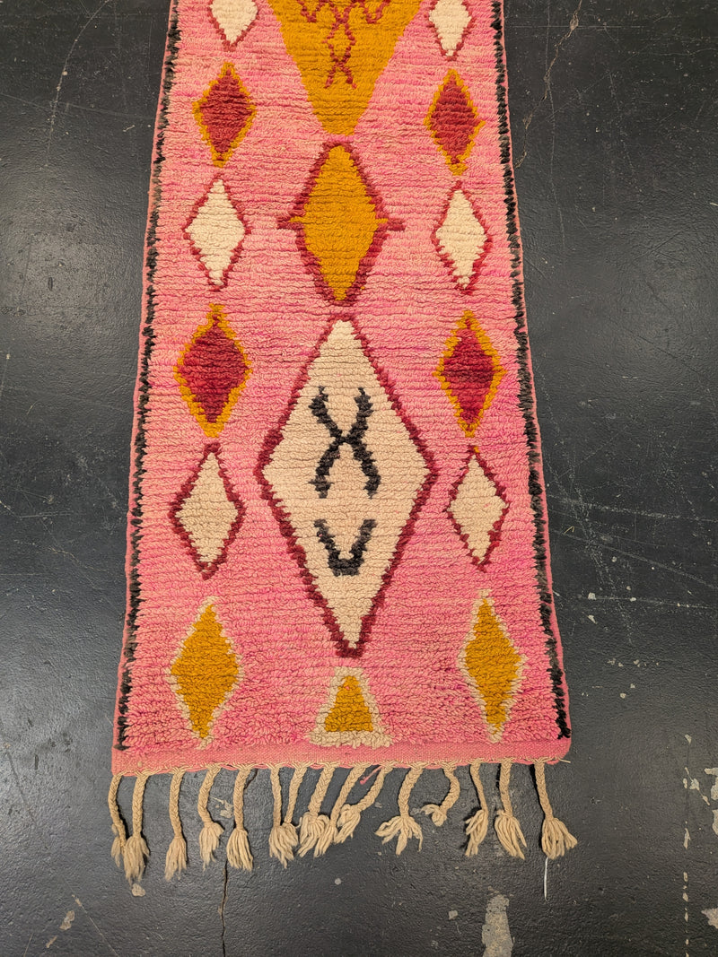 "Pink Kasbah" Vintage Azilal Runner RUAZ044