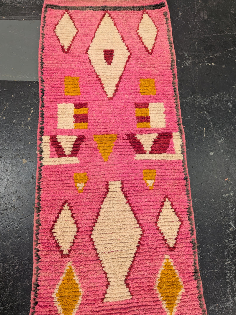 "Pink Kasbah" Vintage Azilal Runner RUAZ044