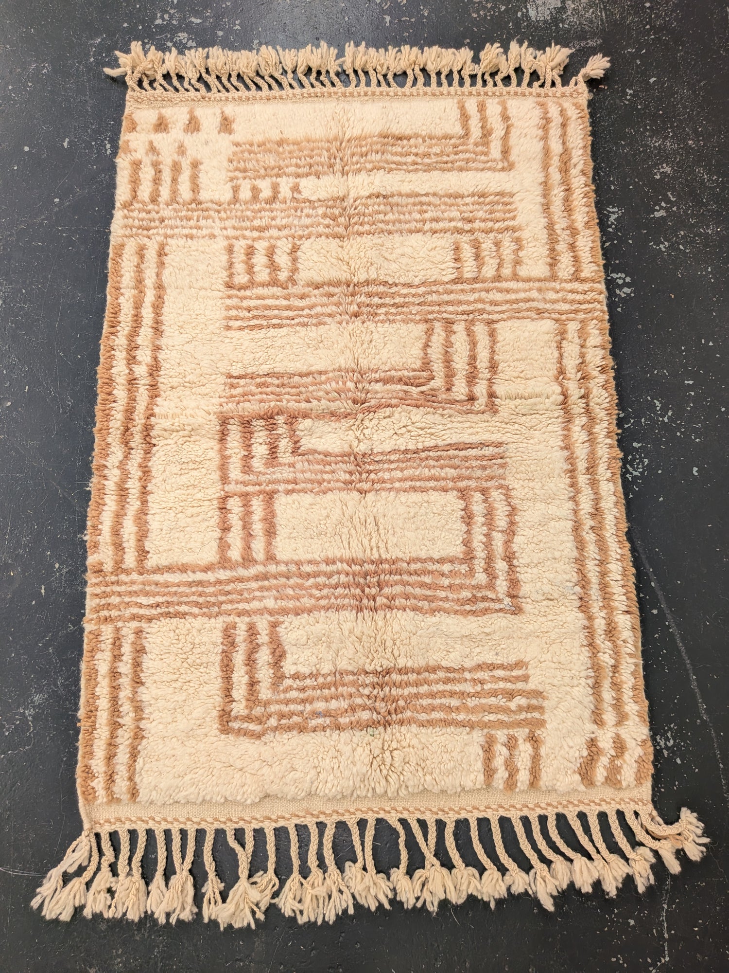 'Desert Path" Beni Ourain Rug RUBO083