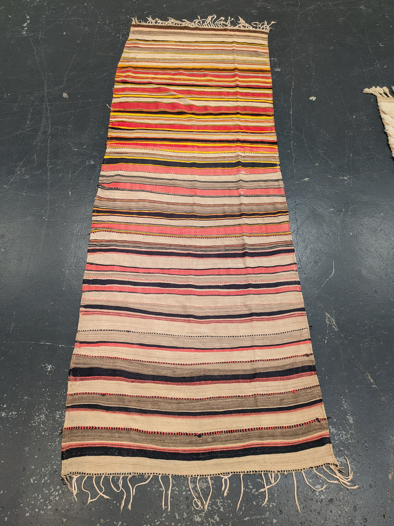 "Sunset Caravan" SB038 Vintage Moroccan Blanket