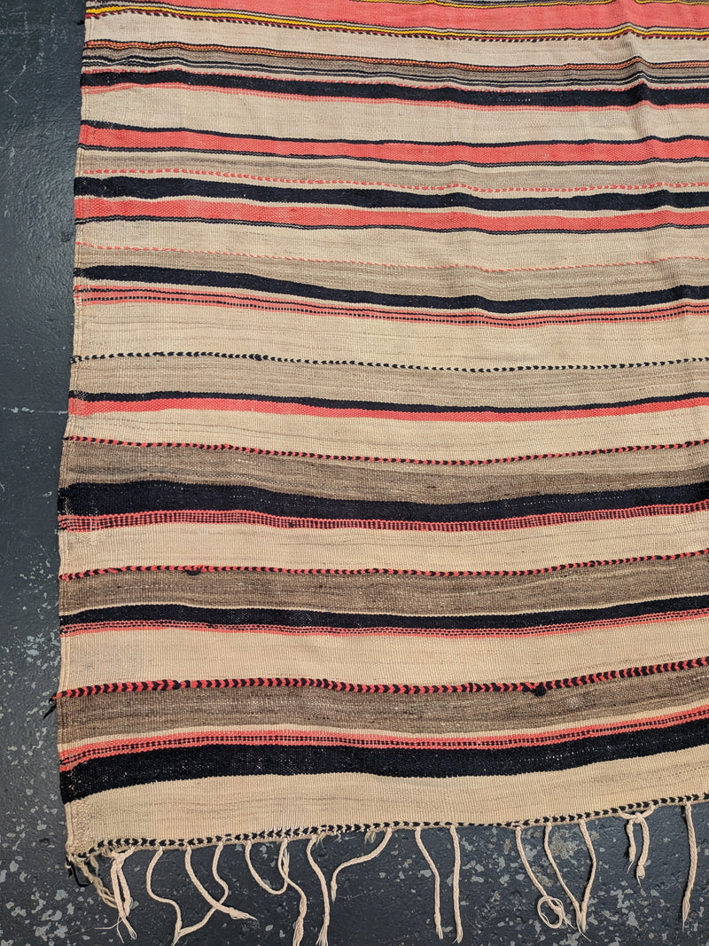 "Sunset Caravan" SB038 Vintage Moroccan Blanket
