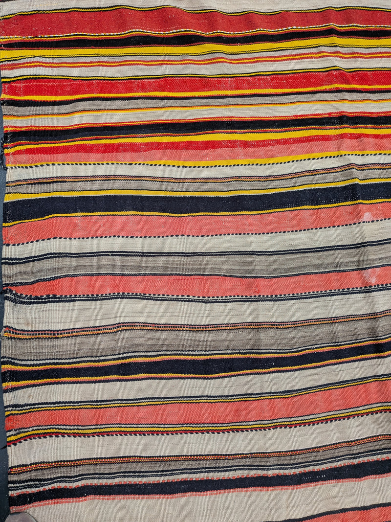 "Sunset Caravan" SB038 Vintage Moroccan Blanket