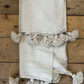 'Classic’ Pom Pom Blanket - Cream - BL-PP-009
