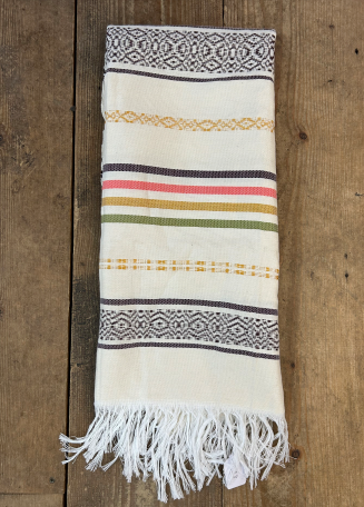 'Zaineb' Hammam Towel - multi jacquard stripe 2