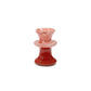 Ourika valley mottled red candlestick holder - pair