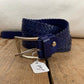 Navy Plaited Belt - CL-BT-010